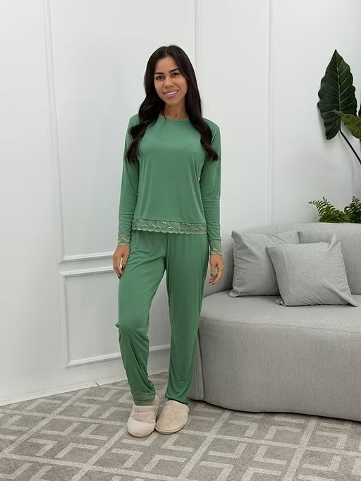 Pijama Longo Verde